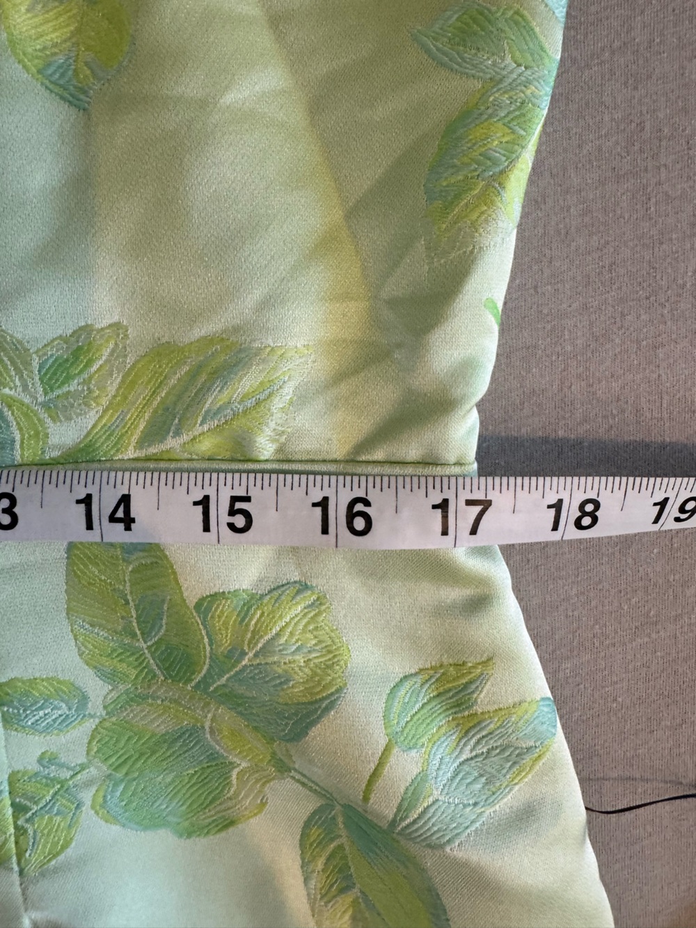 NWT Lulu's Light Green Floral Jacquard Mini Dress - Picture 10 of 11